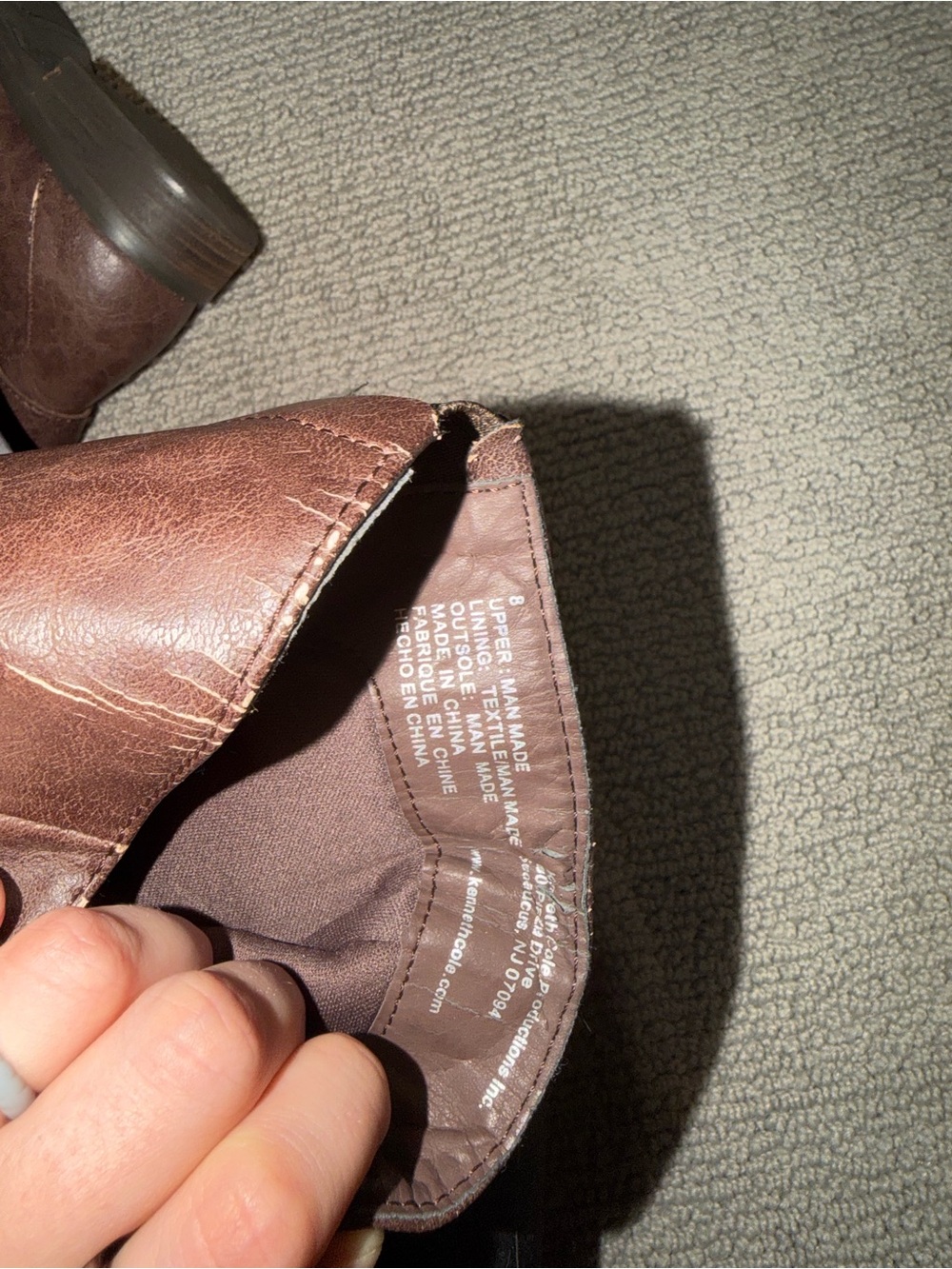 Kenneth Cole Reaction Brown Tall Riding Boots - Picture 5 of 5